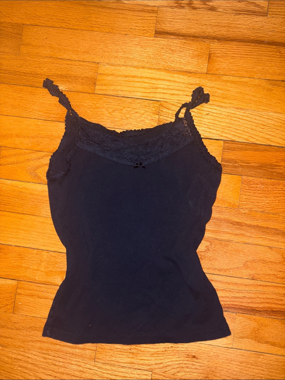 Brandy Melville Black Lace-Trim Camisole